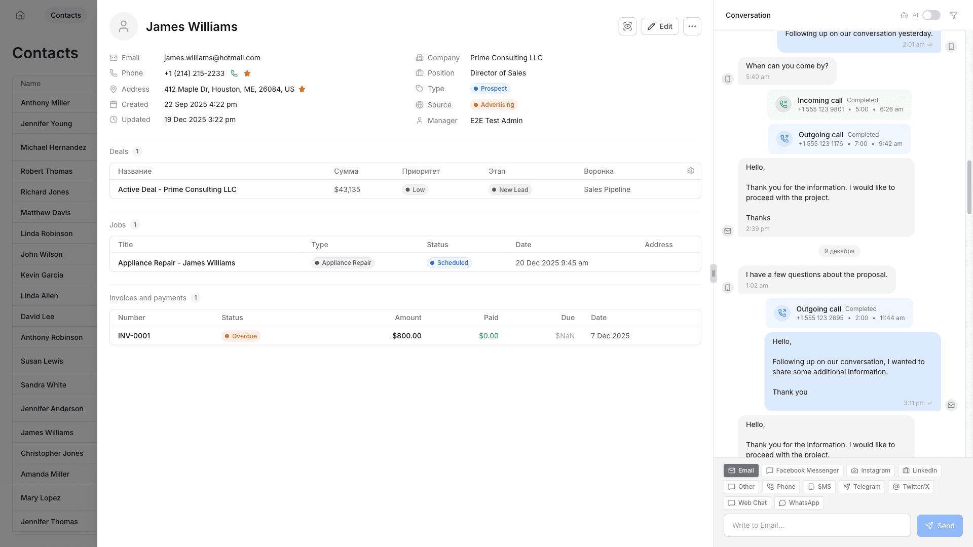 All Communication Channels