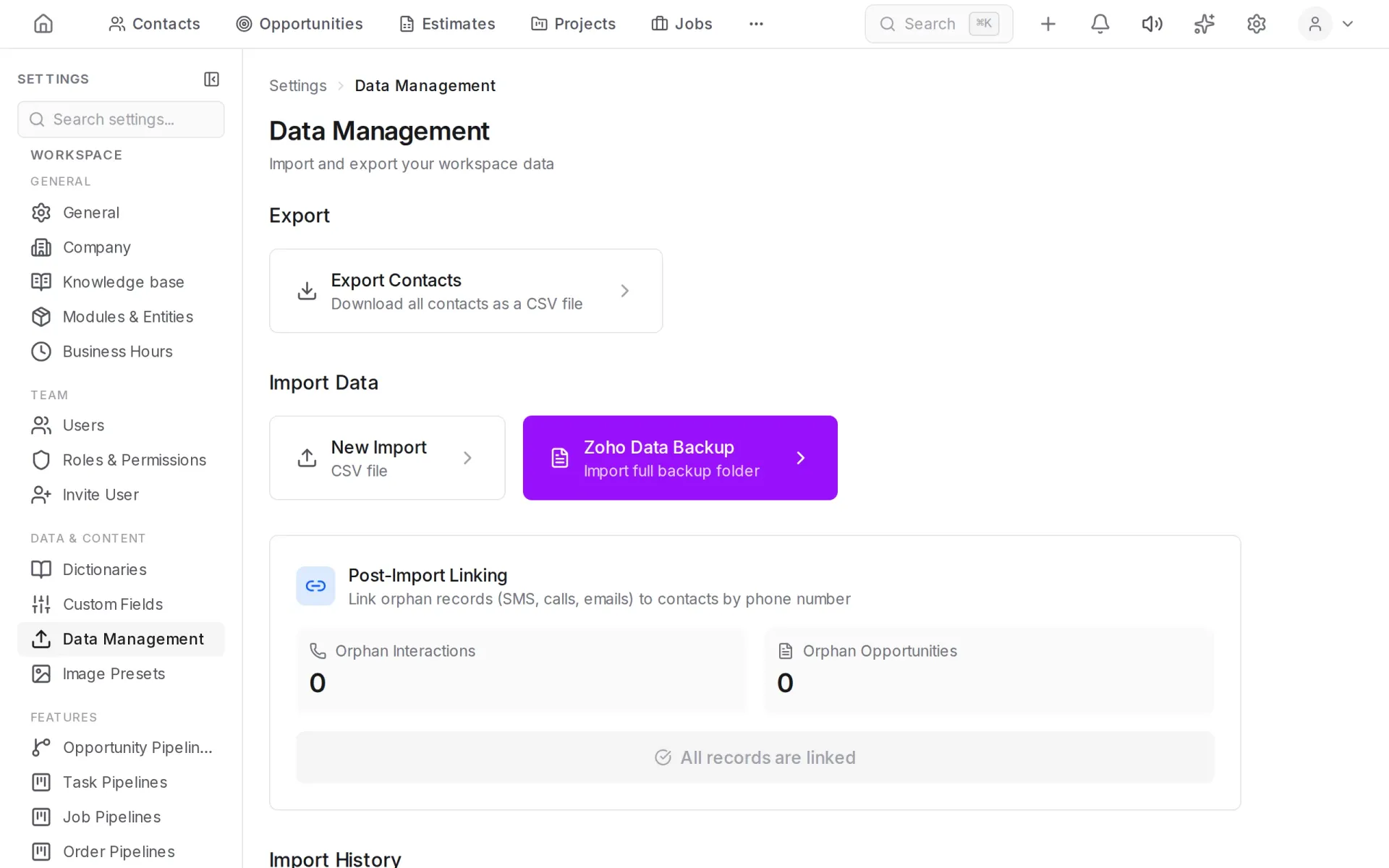 Data management